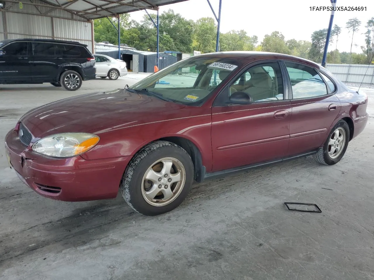 2005 Ford Taurus Se VIN: 1FAFP53UX5A264691 Lot: 69160234