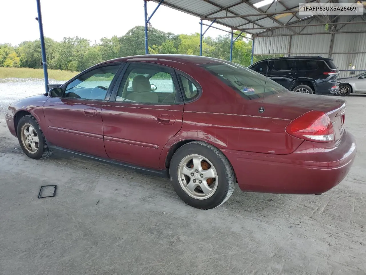 2005 Ford Taurus Se VIN: 1FAFP53UX5A264691 Lot: 69160234