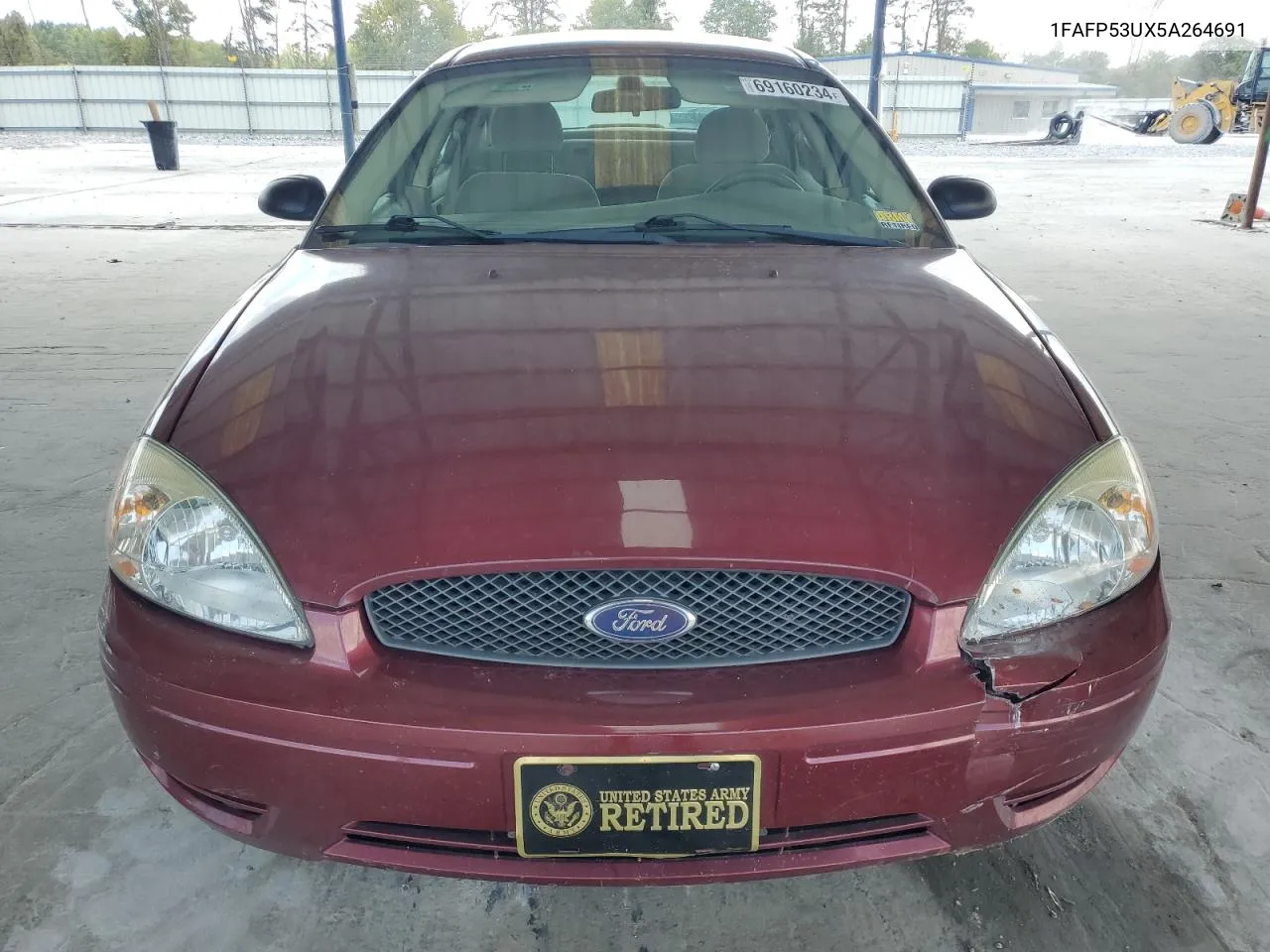 2005 Ford Taurus Se VIN: 1FAFP53UX5A264691 Lot: 69160234