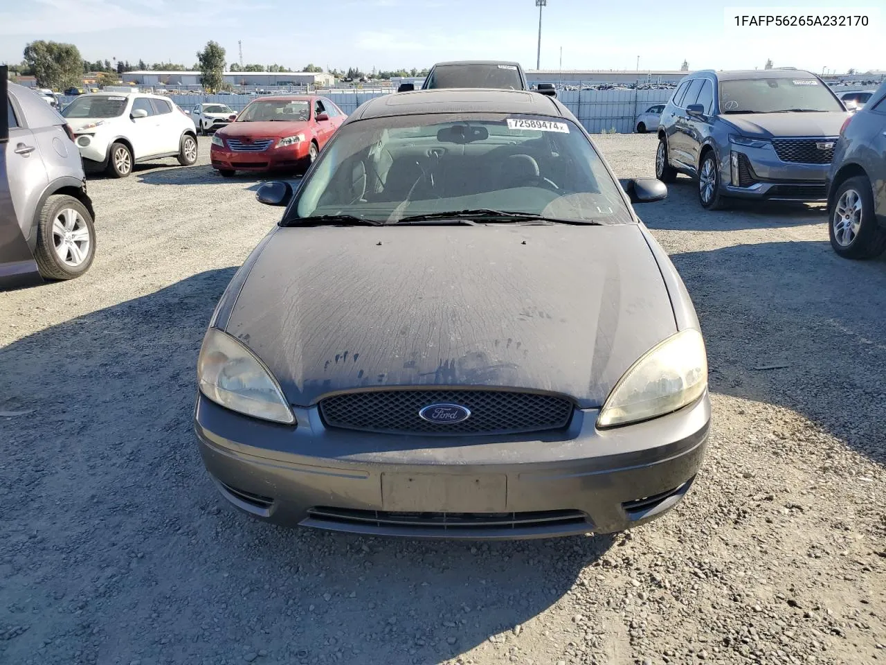 2005 Ford Taurus Sel VIN: 1FAFP56265A232170 Lot: 72589474