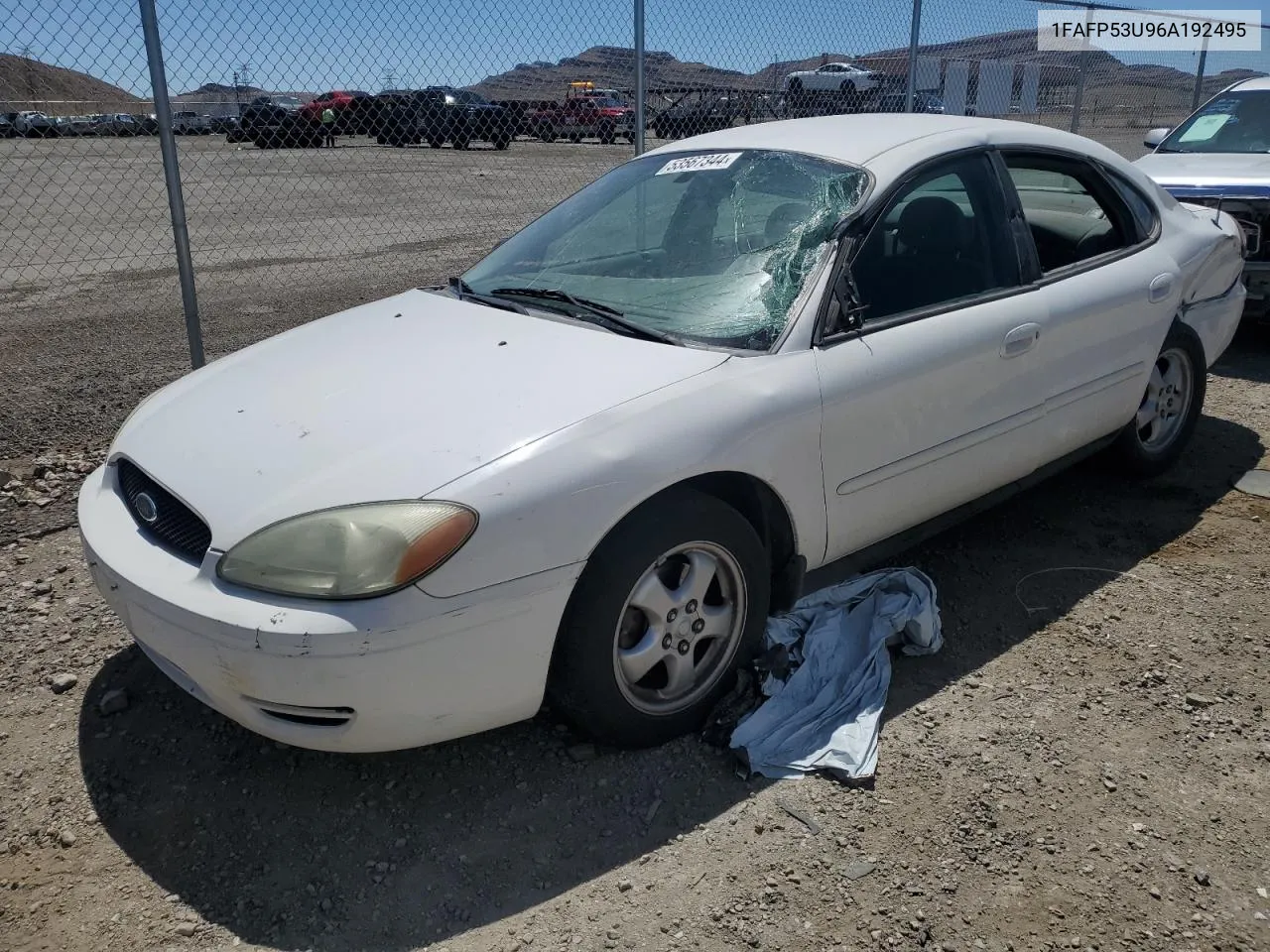 2006 Ford Taurus Se VIN: 1FAFP53U96A192495 Lot: 53567344