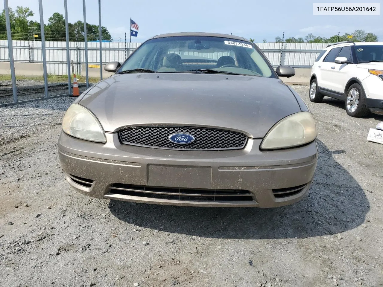 2006 Ford Taurus Sel VIN: 1FAFP56U56A201642 Lot: 54073534