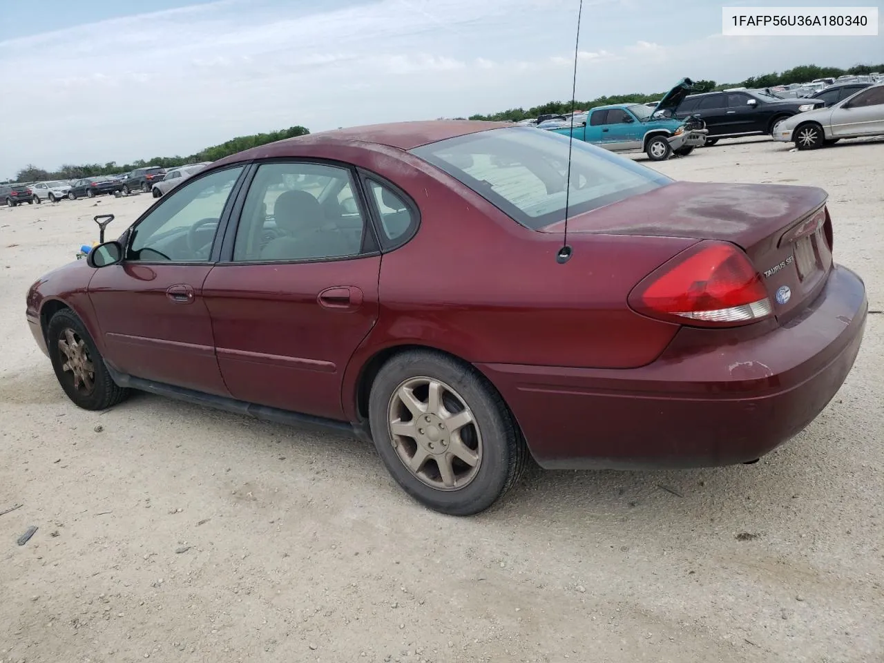 2006 Ford Taurus Sel VIN: 1FAFP56U36A180340 Lot: 55536384