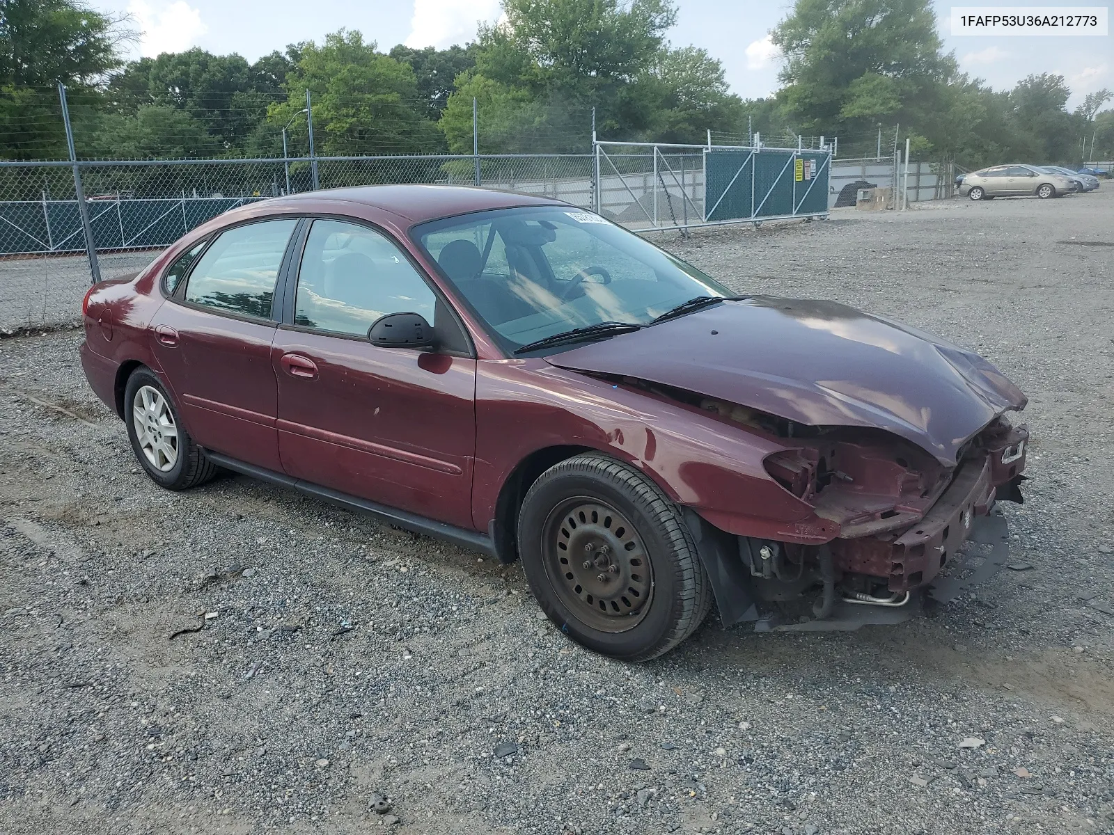 2006 Ford Taurus Se VIN: 1FAFP53U36A212773 Lot: 65781824