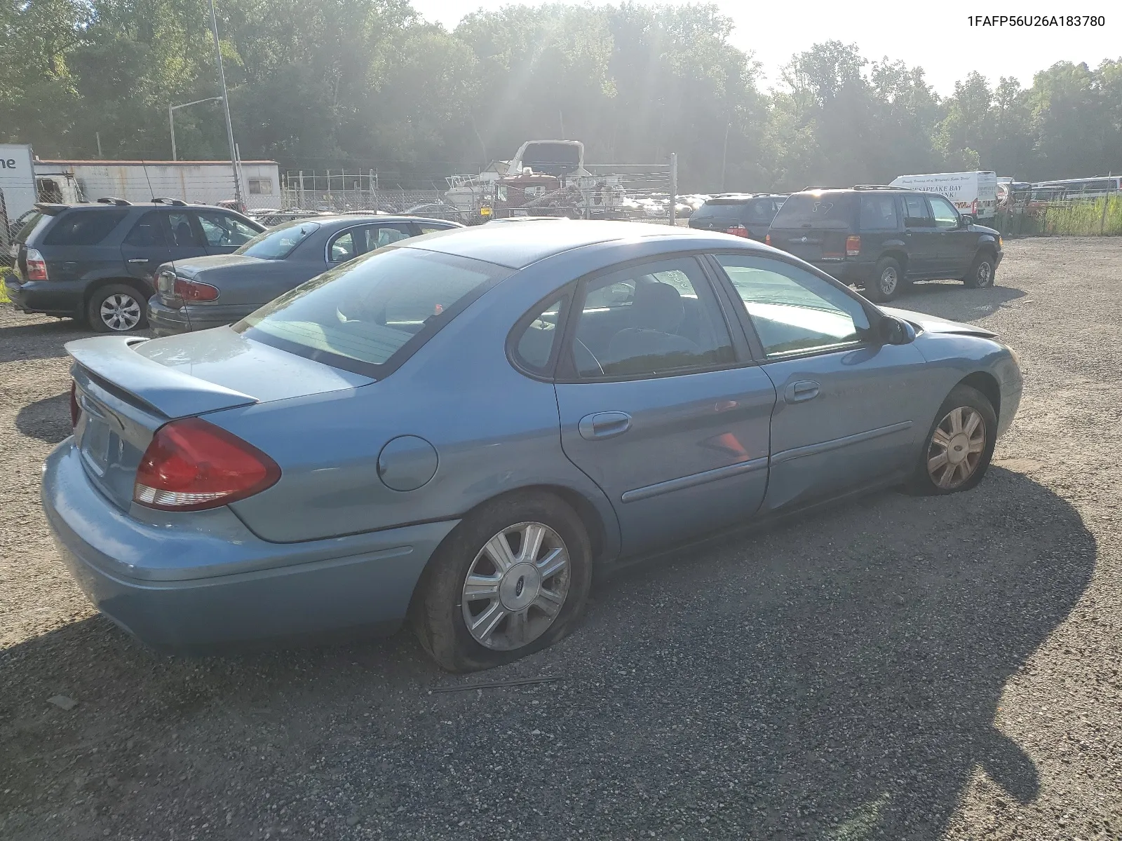 2006 Ford Taurus Sel VIN: 1FAFP56U26A183780 Lot: 66713024