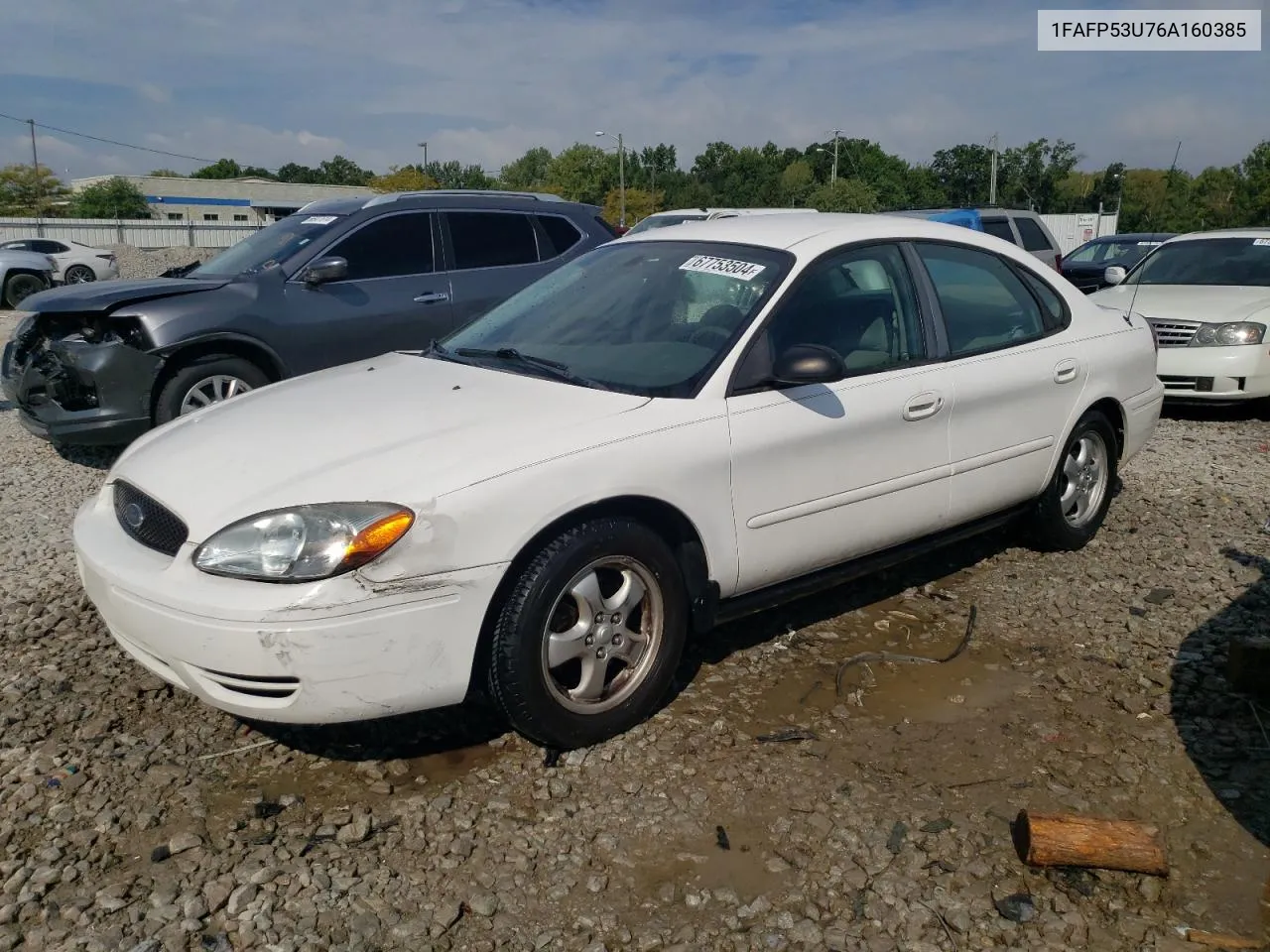 2006 Ford Taurus Se VIN: 1FAFP53U76A160385 Lot: 67753504