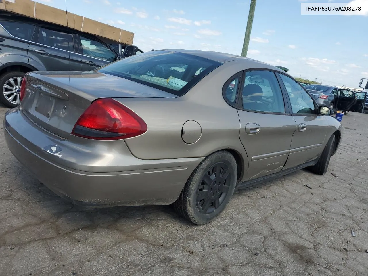 2006 Ford Taurus Se VIN: 1FAFP53U76A208273 Lot: 67896884