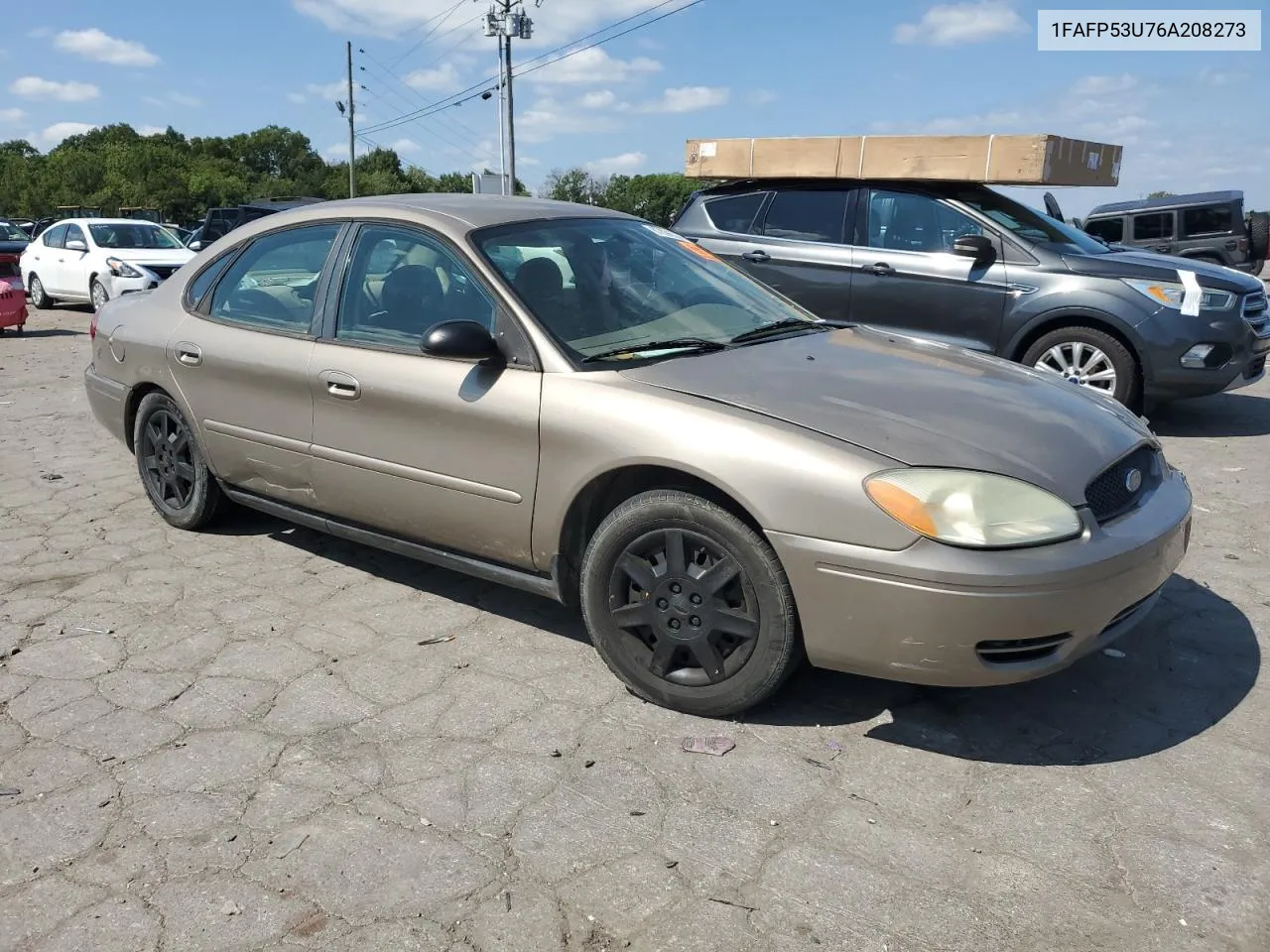 2006 Ford Taurus Se VIN: 1FAFP53U76A208273 Lot: 67896884