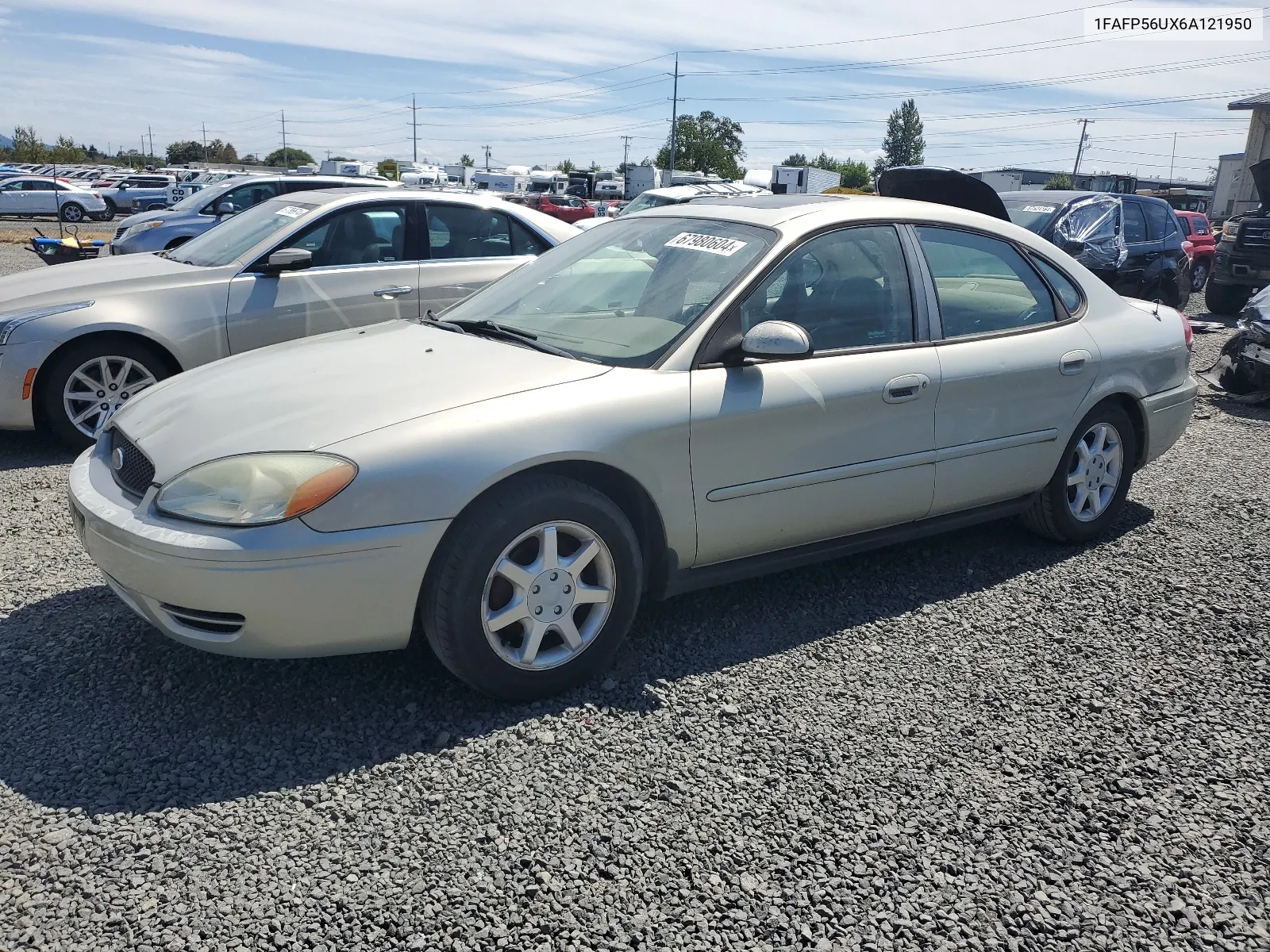 2006 Ford Taurus Sel VIN: 1FAFP56UX6A121950 Lot: 67980604