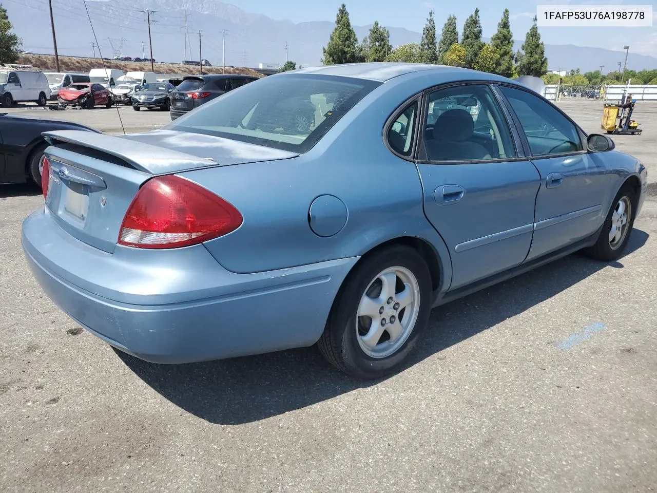 2006 Ford Taurus Se VIN: 1FAFP53U76A198778 Lot: 69597104