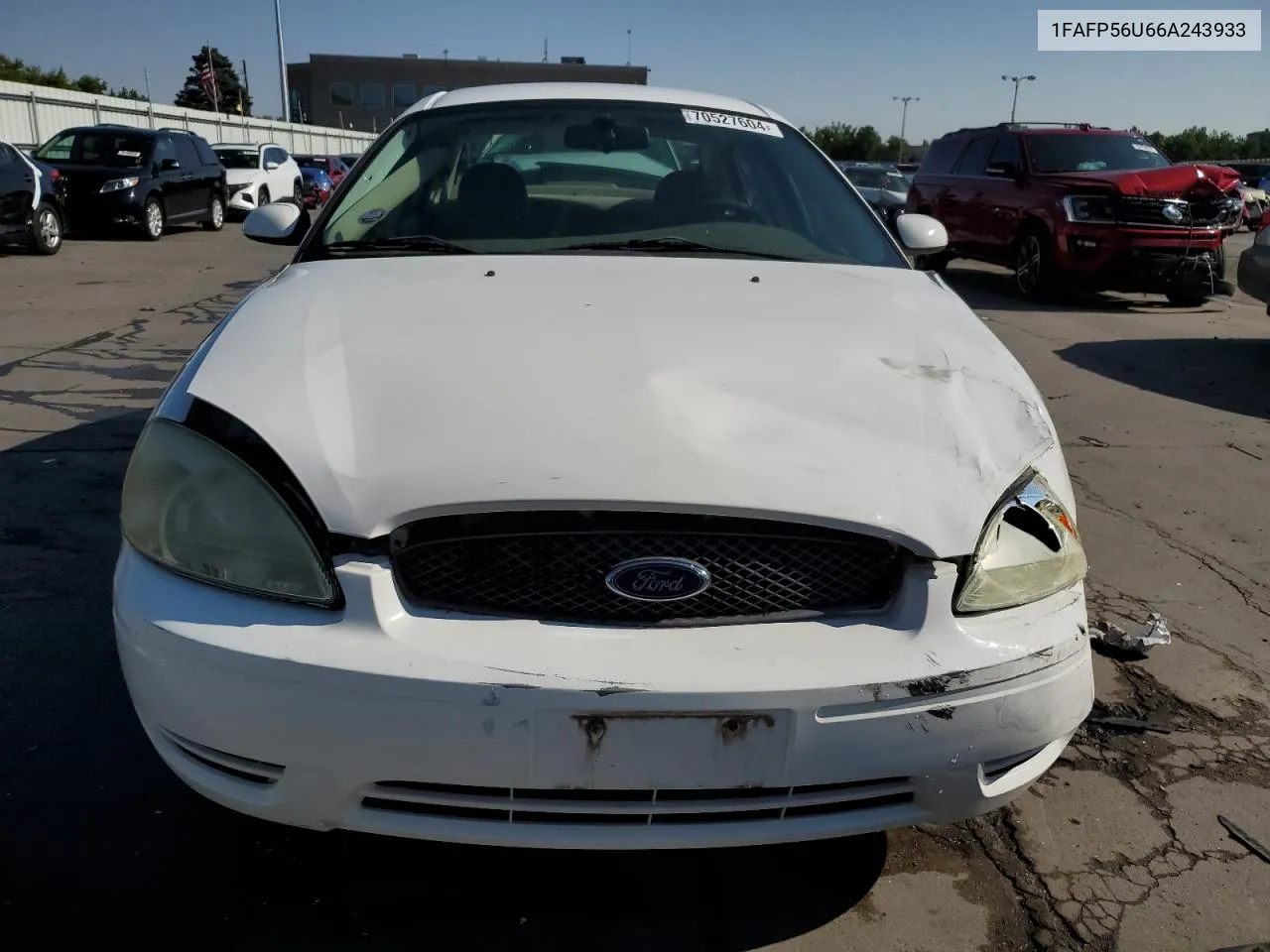 2006 Ford Taurus Sel VIN: 1FAFP56U66A243933 Lot: 70527604