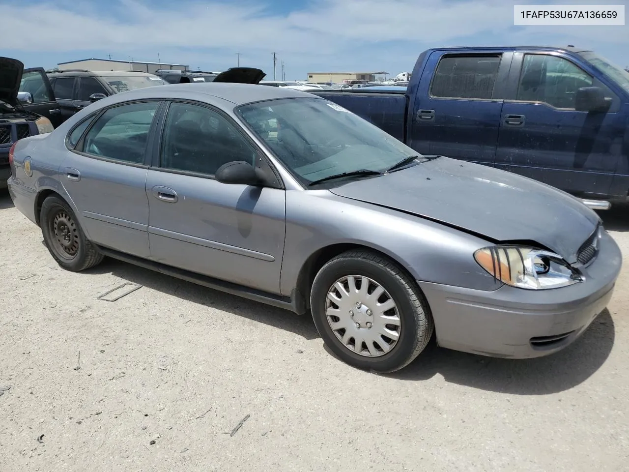 2007 Ford Taurus Se VIN: 1FAFP53U67A136659 Lot: 49637534