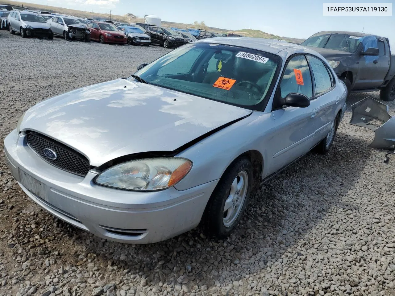 2007 Ford Taurus Se VIN: 1FAFP53U97A119130 Lot: 50802034