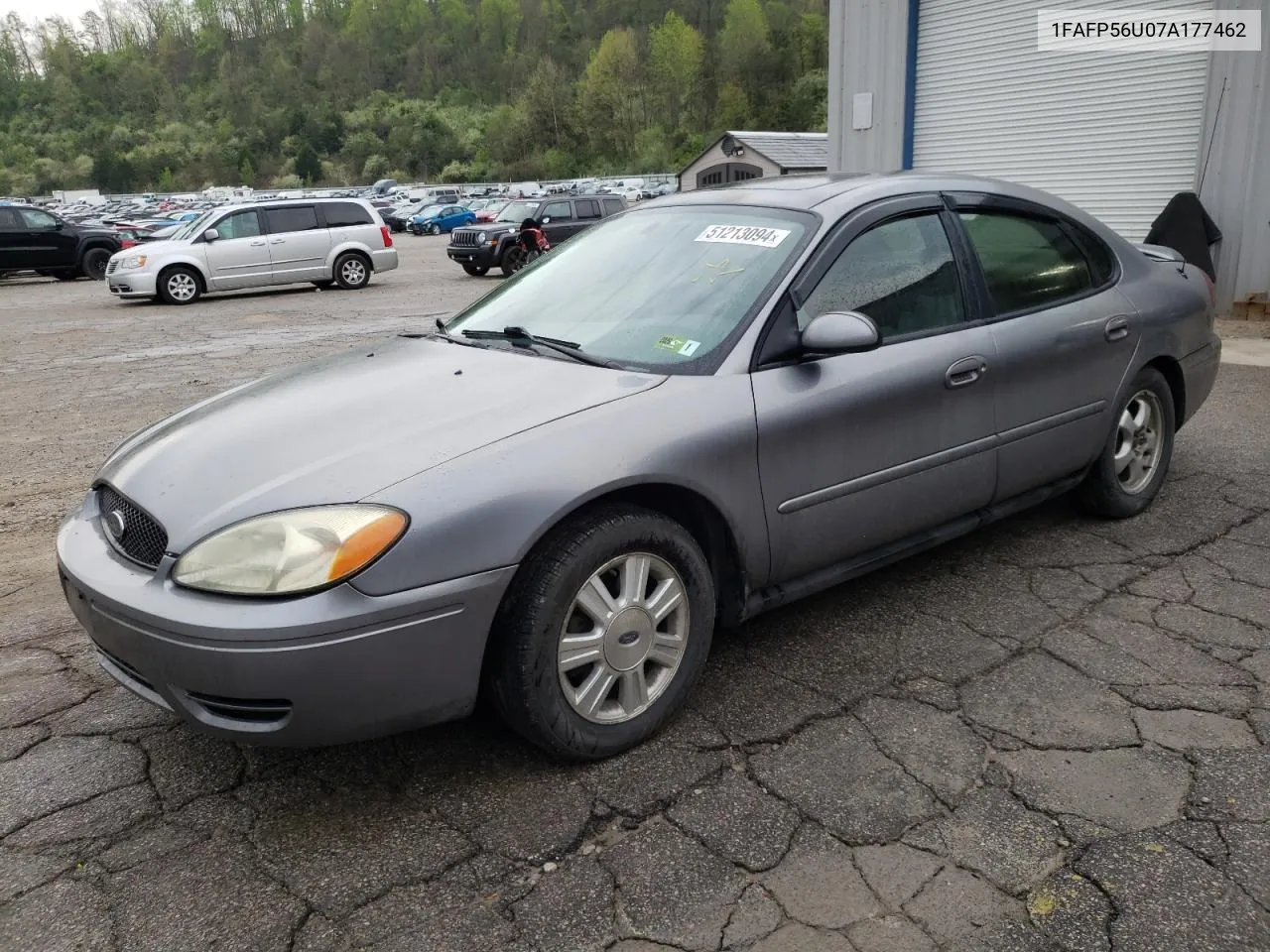 2007 Ford Taurus Sel VIN: 1FAFP56U07A177462 Lot: 51213094