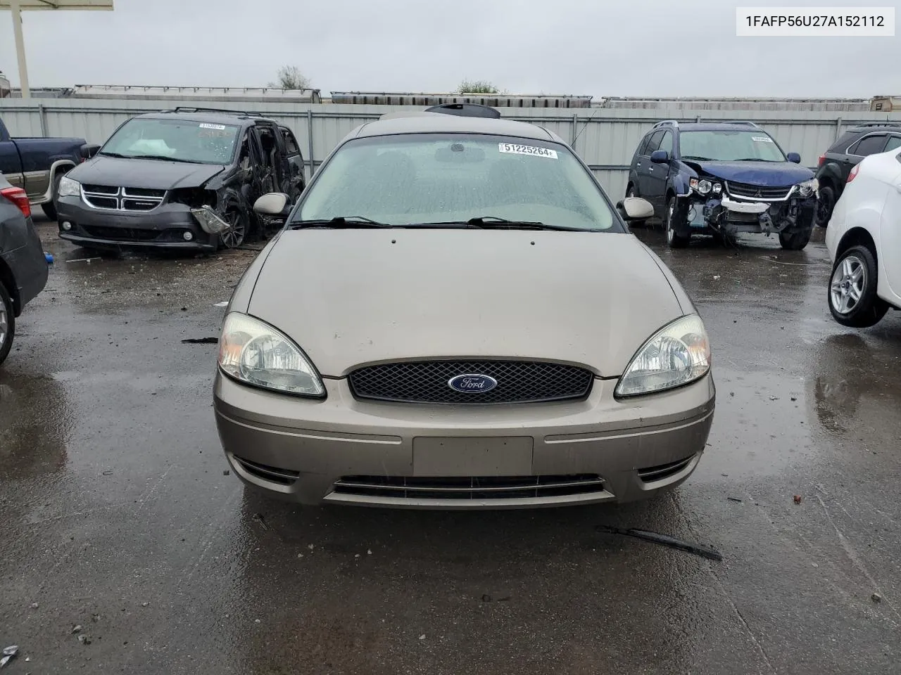 2007 Ford Taurus Sel VIN: 1FAFP56U27A152112 Lot: 51225264