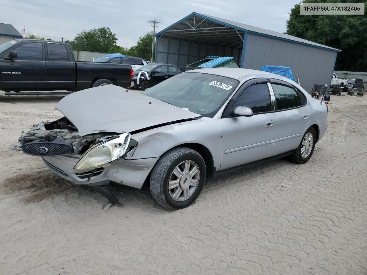 2007 Ford Taurus Sel VIN: 1FAFP56U47A182406 Lot: 53390174