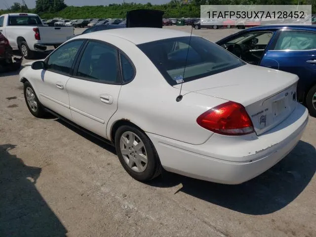 2007 Ford Taurus Se VIN: 1FAFP53UX7A128452 Lot: 53409721