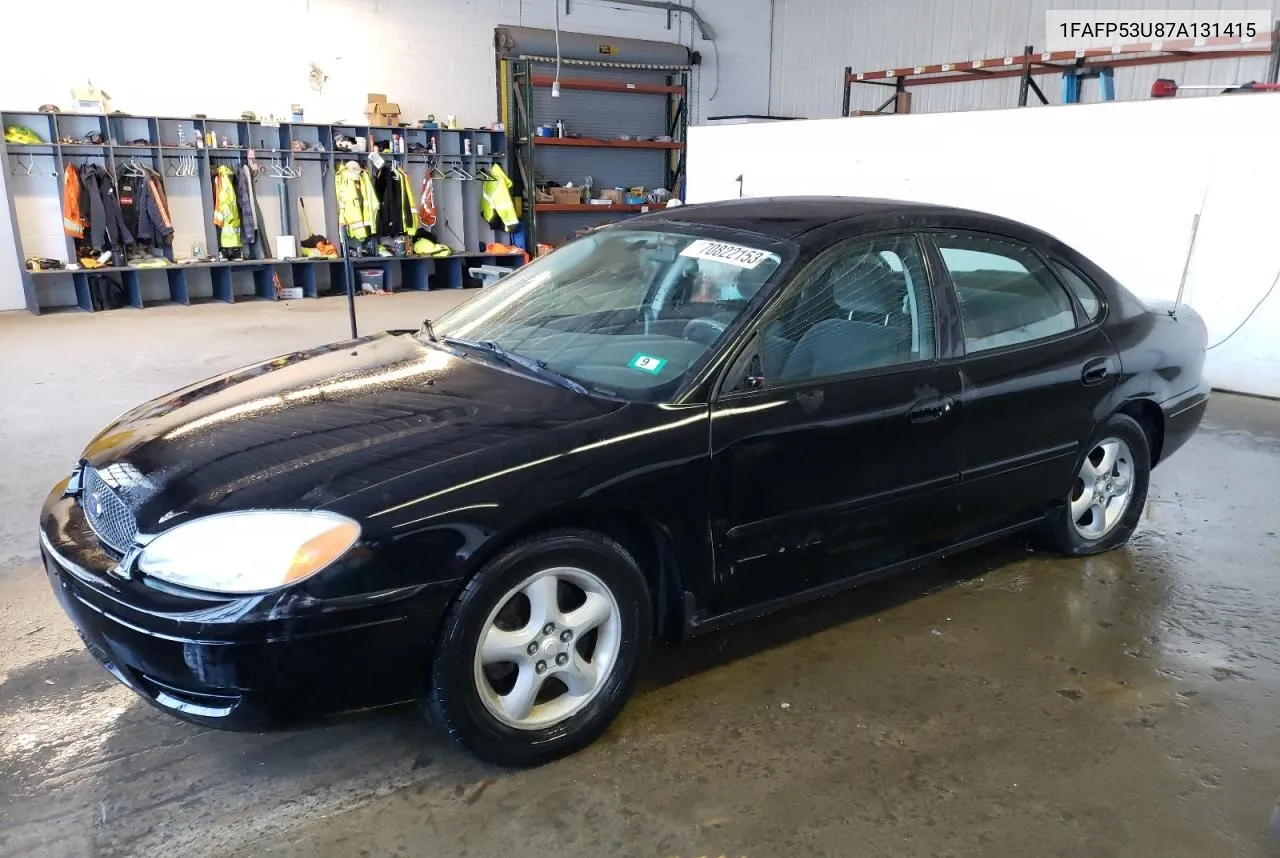 2007 Ford Taurus Se VIN: 1FAFP53U87A131415 Lot: 57501784