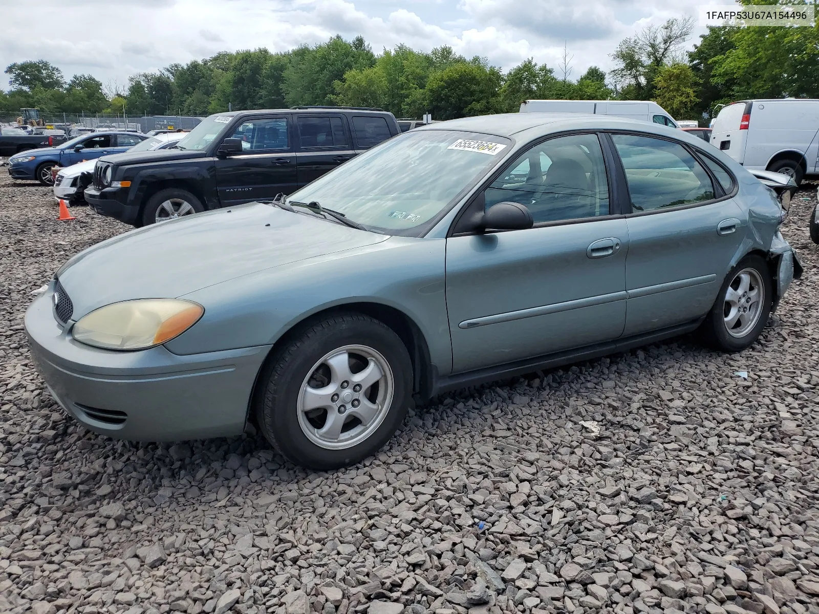 2007 Ford Taurus Se VIN: 1FAFP53U67A154496 Lot: 65523664