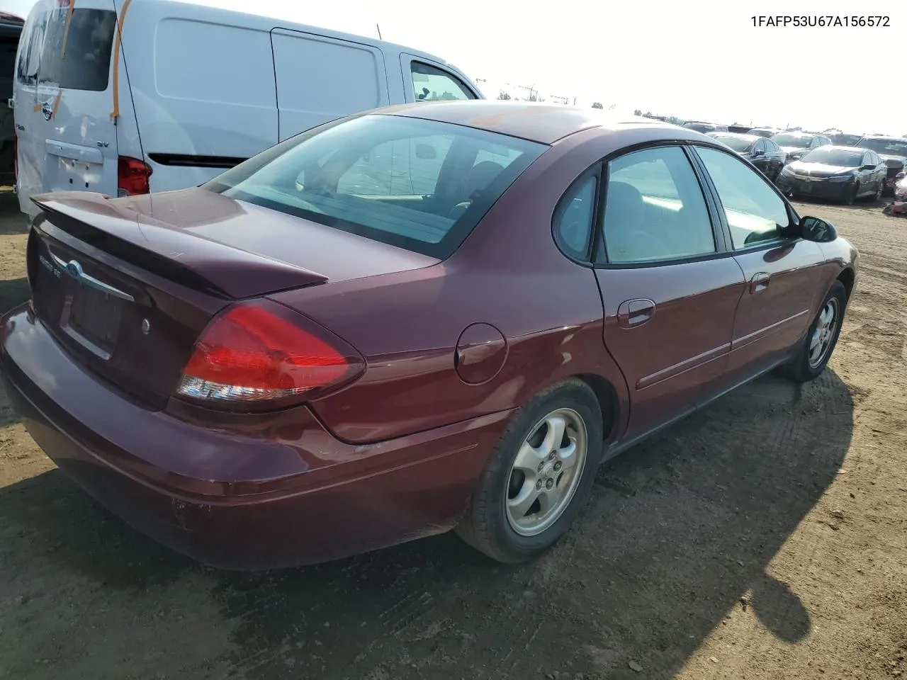 2007 Ford Taurus Se VIN: 1FAFP53U67A156572 Lot: 70471694