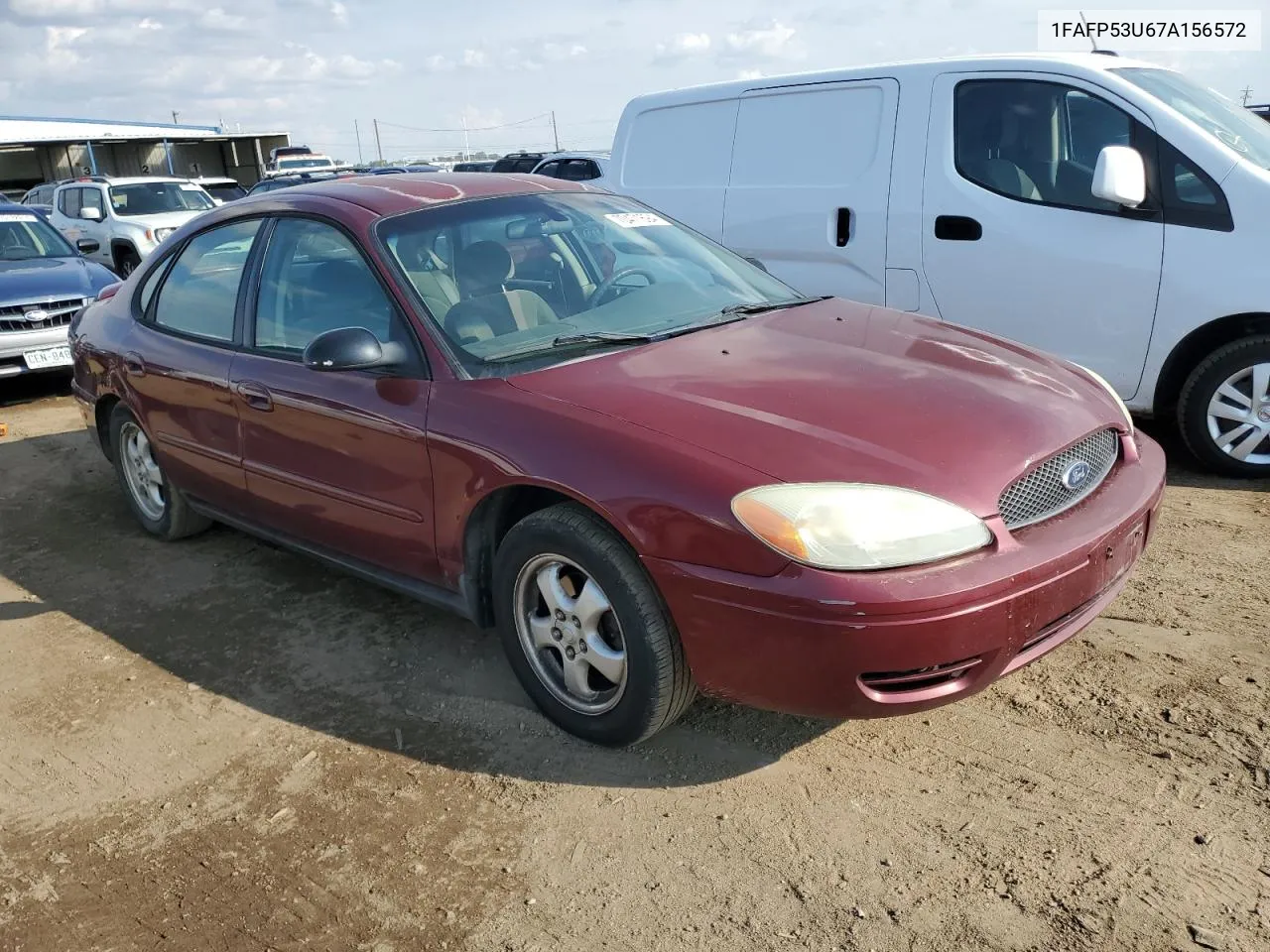 2007 Ford Taurus Se VIN: 1FAFP53U67A156572 Lot: 70471694