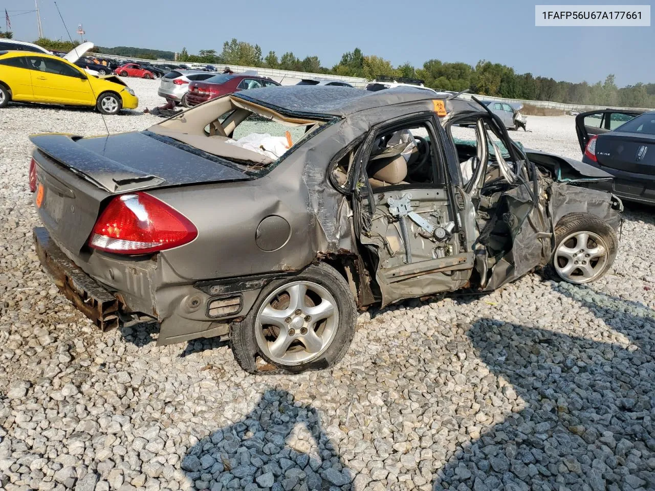 2007 Ford Taurus Sel VIN: 1FAFP56U67A177661 Lot: 70925994