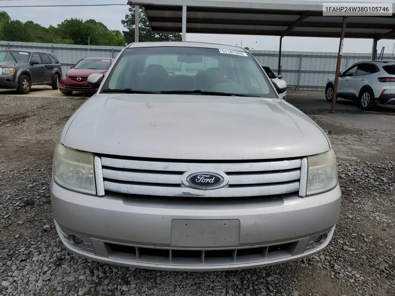 2008 Ford Taurus Sel VIN: 1FAHP24W38G105746 Lot: 51187554