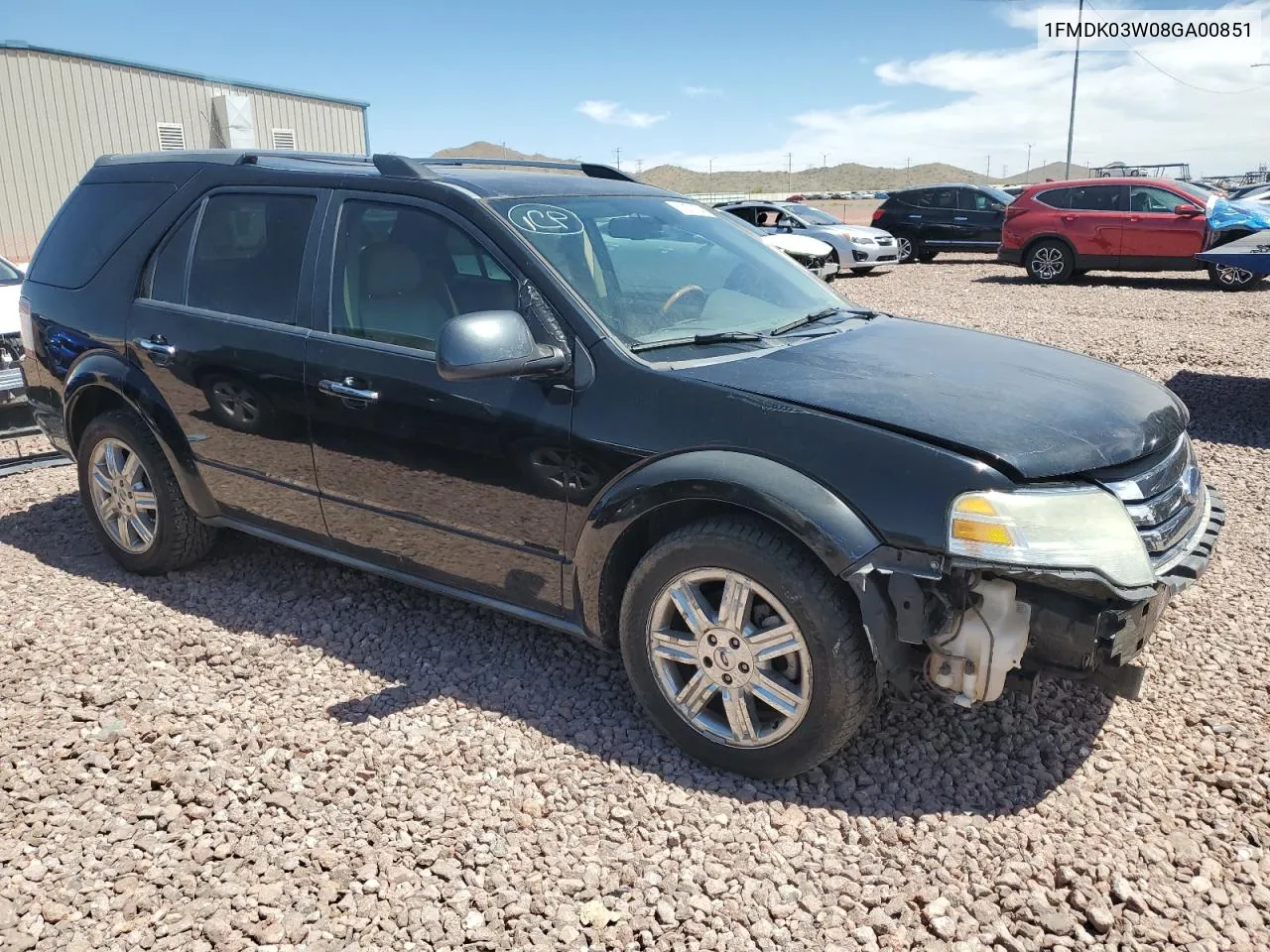 2008 Ford Taurus X Limited VIN: 1FMDK03W08GA00851 Lot: 51231354