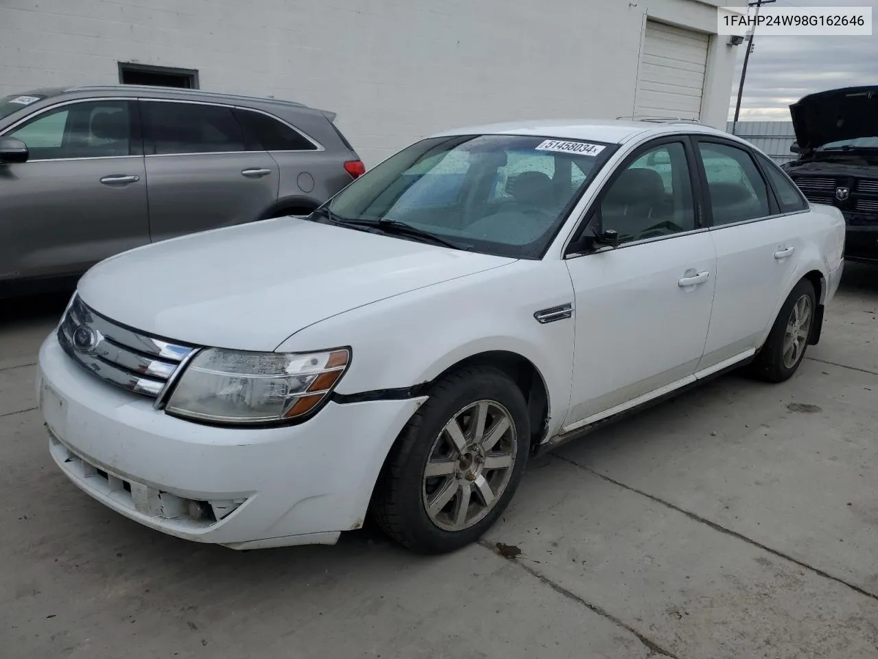 2008 Ford Taurus Sel VIN: 1FAHP24W98G162646 Lot: 51458034