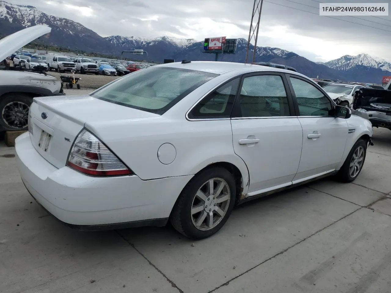 2008 Ford Taurus Sel VIN: 1FAHP24W98G162646 Lot: 51458034