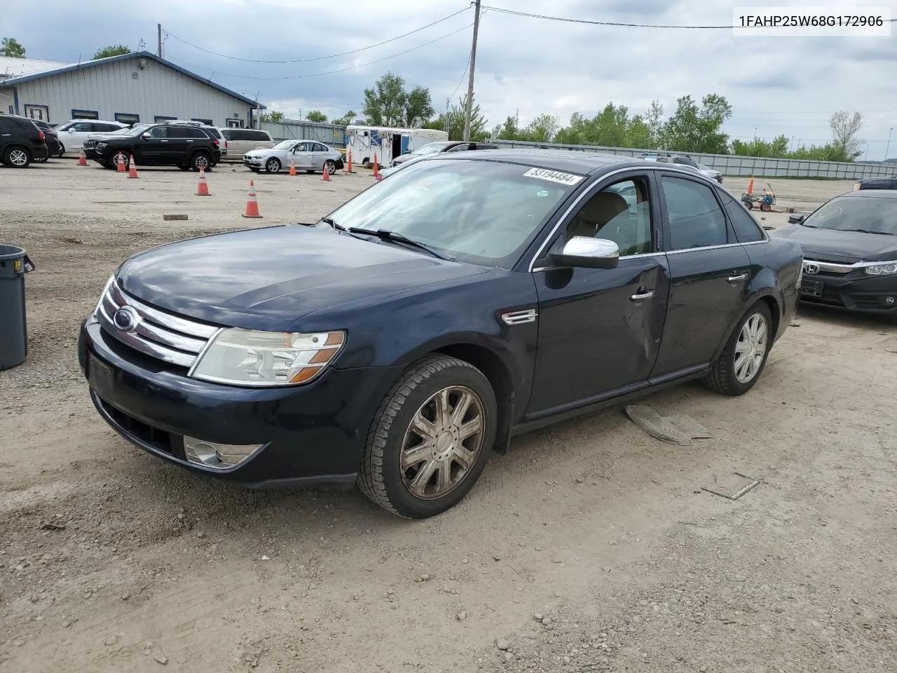 2008 Ford Taurus Limited VIN: 1FAHP25W68G172906 Lot: 53194484