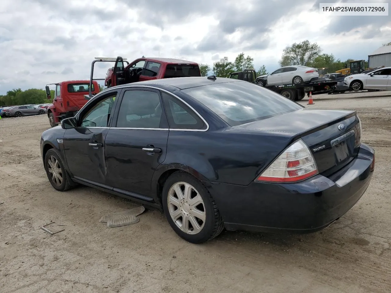 2008 Ford Taurus Limited VIN: 1FAHP25W68G172906 Lot: 53194484