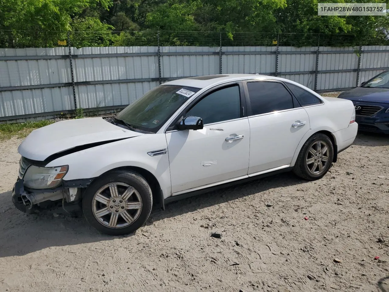 2008 Ford Taurus Limited VIN: 1FAHP28W48G153752 Lot: 53223024