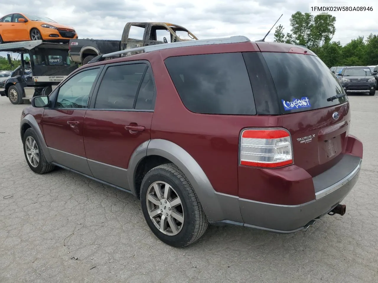 2008 Ford Taurus X Sel VIN: 1FMDK02W58GA08946 Lot: 53304664