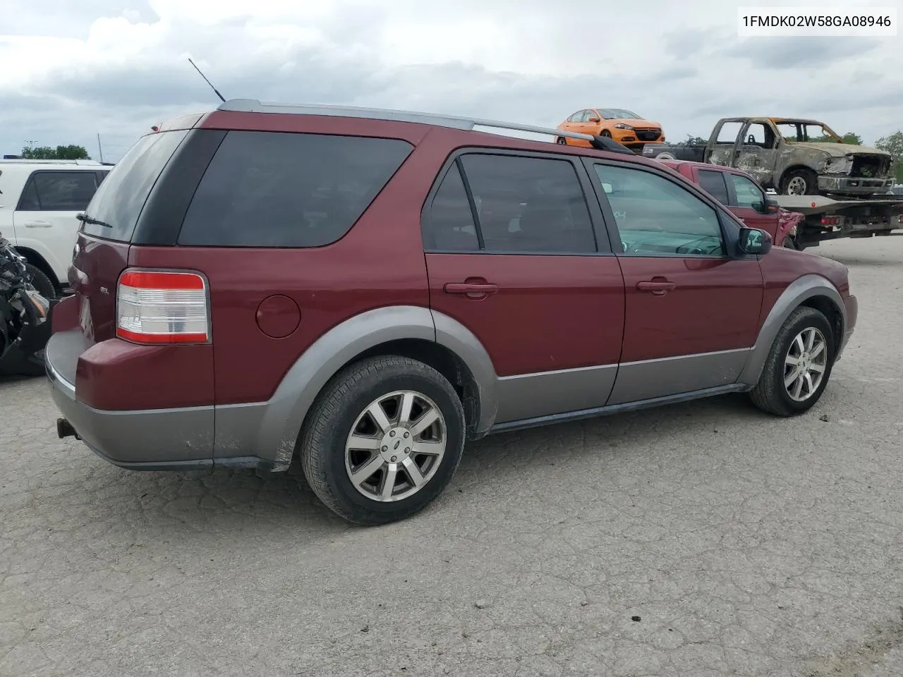 2008 Ford Taurus X Sel VIN: 1FMDK02W58GA08946 Lot: 53304664