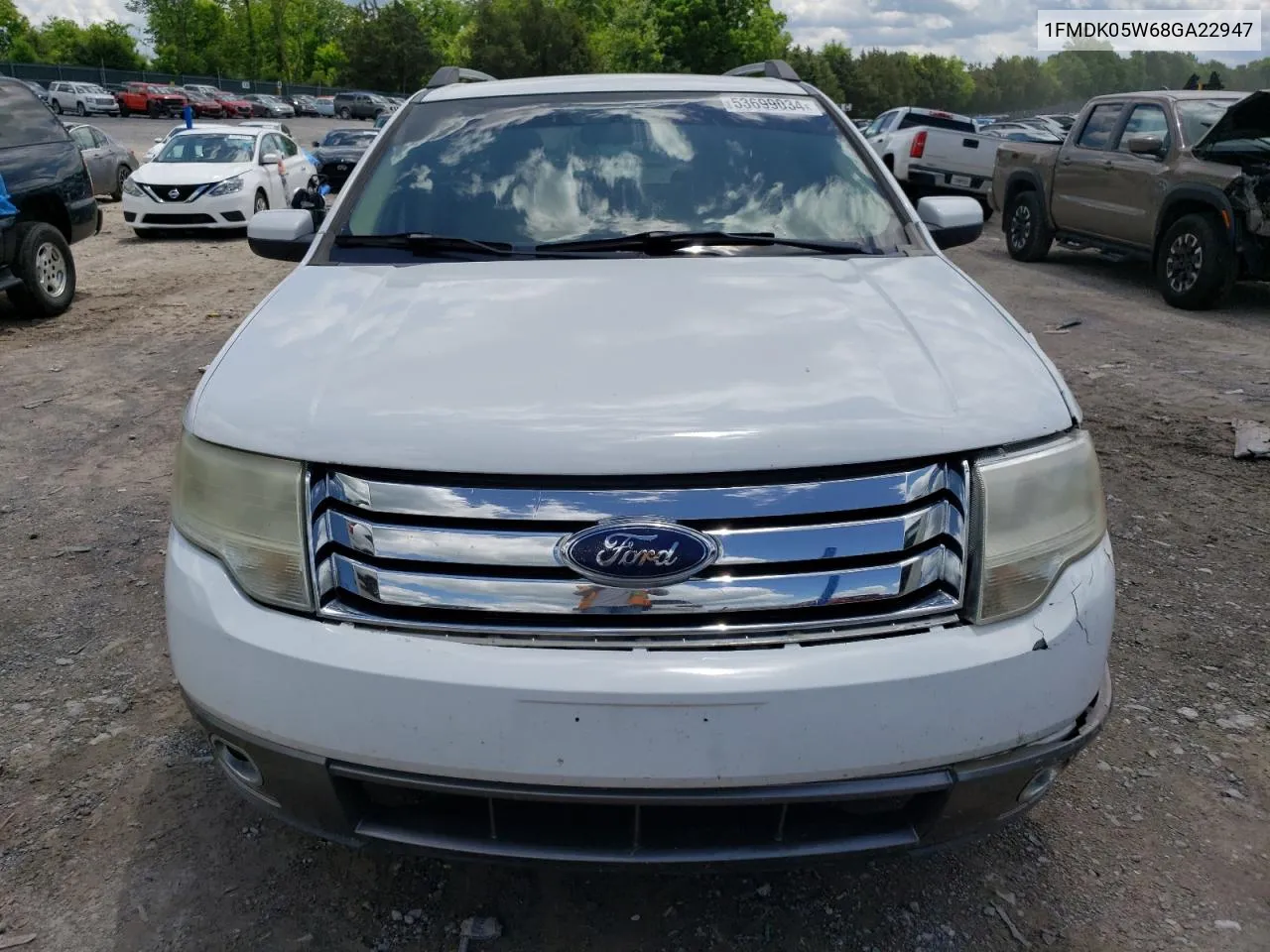 2008 Ford Taurus X Sel VIN: 1FMDK05W68GA22947 Lot: 53699034