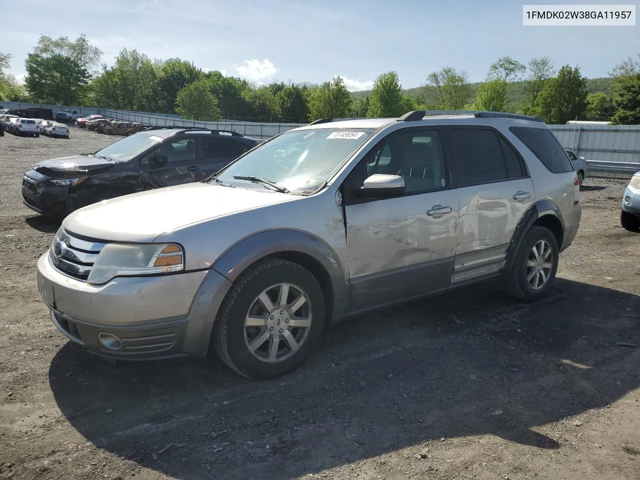 1FMDK02W38GA11957 2008 Ford Taurus X Sel