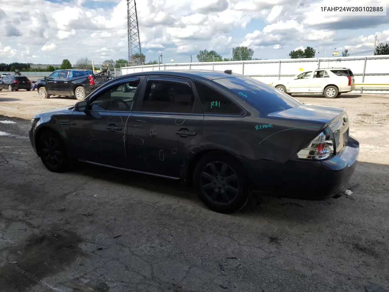 2008 Ford Taurus Sel VIN: 1FAHP24W28G102885 Lot: 54241654