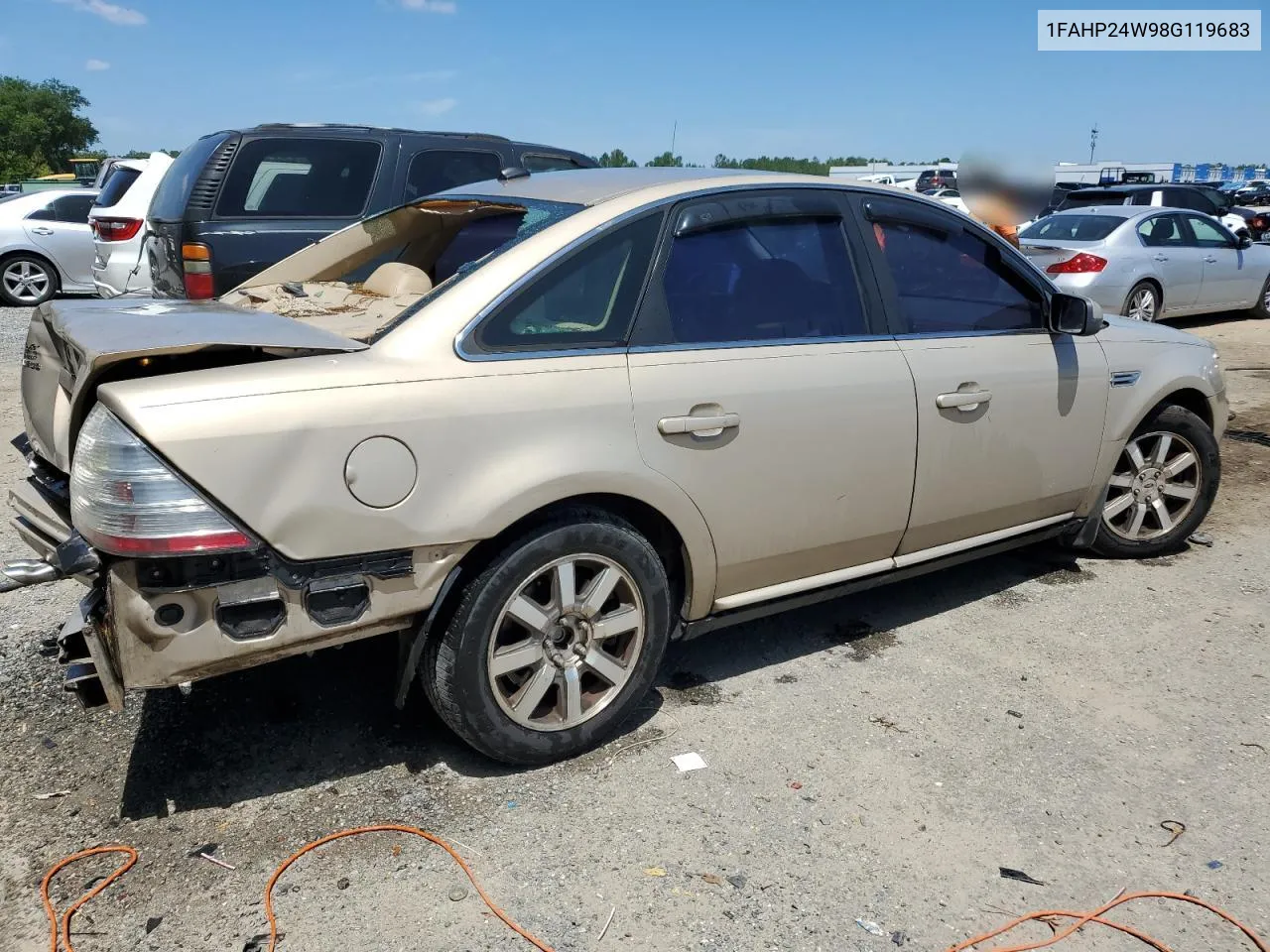 2008 Ford Taurus Sel VIN: 1FAHP24W98G119683 Lot: 55167034