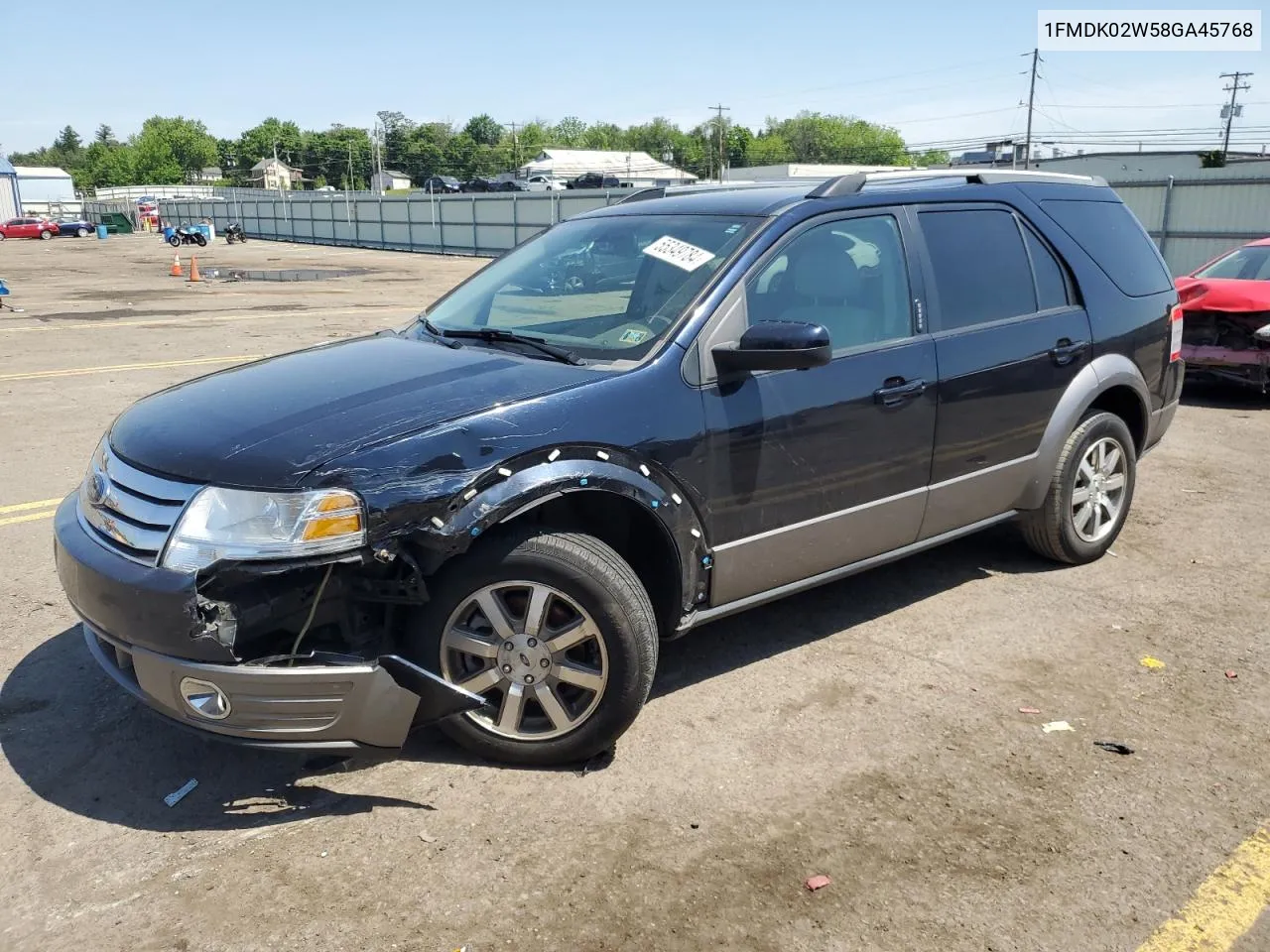 2008 Ford Taurus X Sel VIN: 1FMDK02W58GA45768 Lot: 55349784