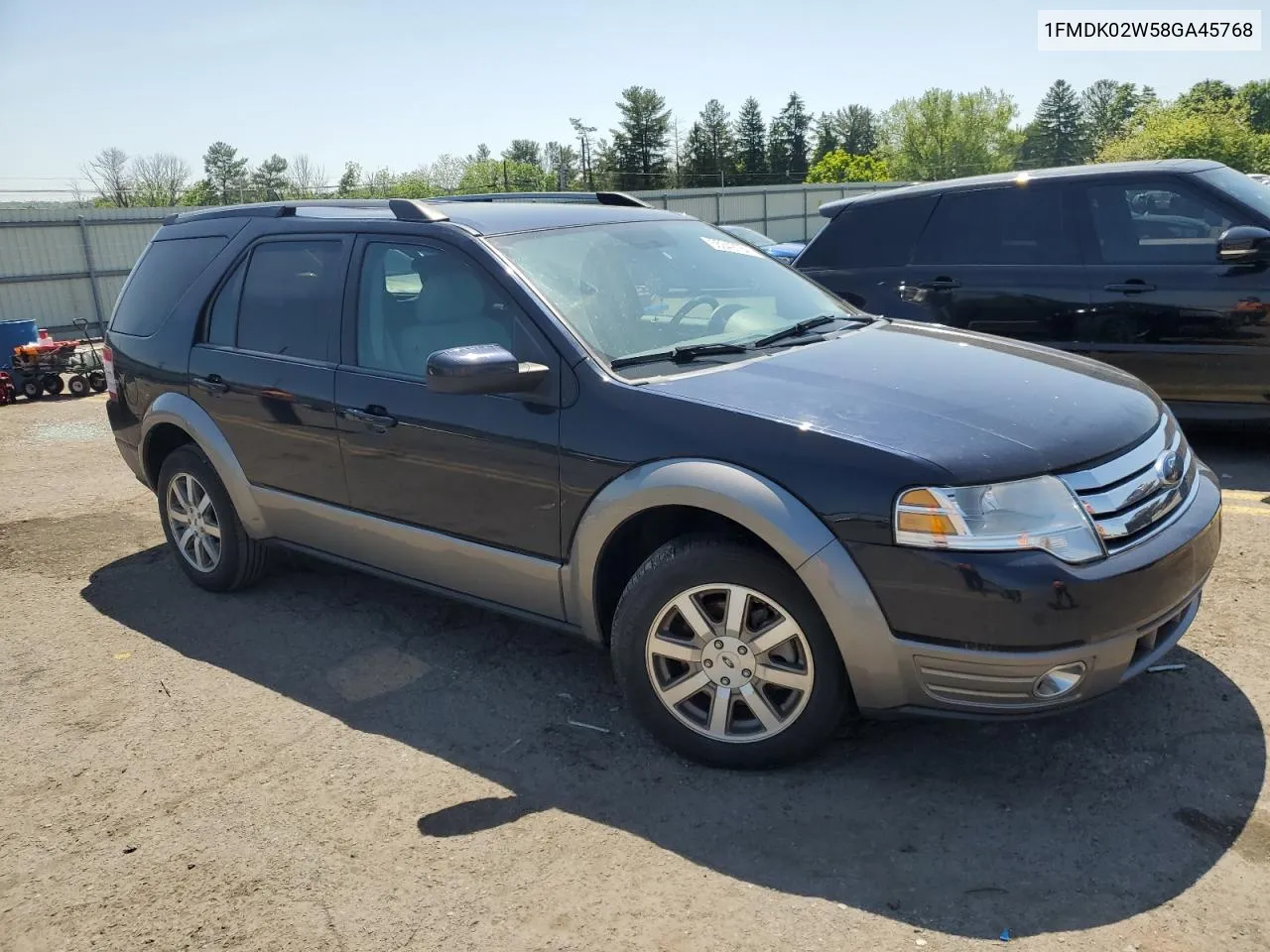 2008 Ford Taurus X Sel VIN: 1FMDK02W58GA45768 Lot: 55349784