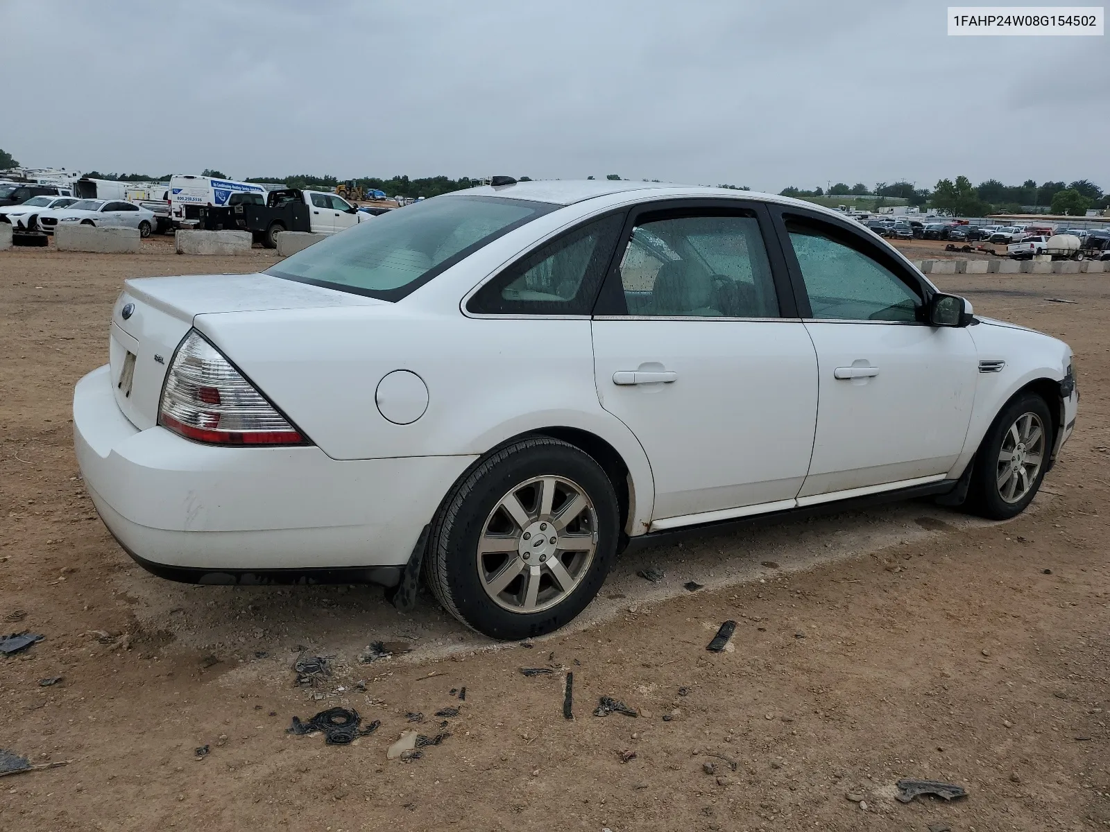 2008 Ford Taurus Sel VIN: 1FAHP24W08G154502 Lot: 57149354