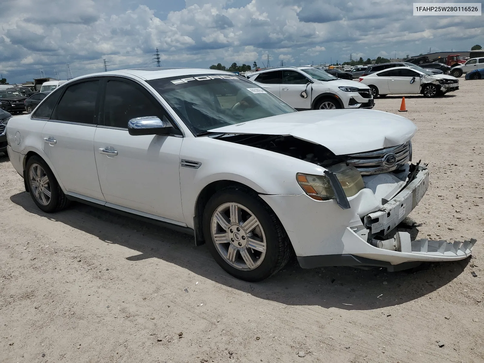 2008 Ford Taurus Limited VIN: 1FAHP25W28G116526 Lot: 60538054