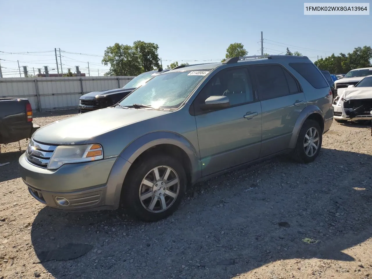 2008 Ford Taurus X Sel VIN: 1FMDK02WX8GA13964 Lot: 61148984