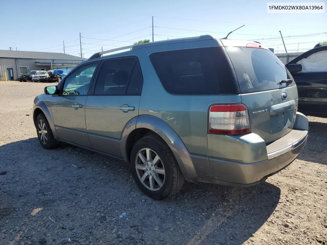 2008 Ford Taurus X Sel VIN: 1FMDK02WX8GA13964 Lot: 61148984