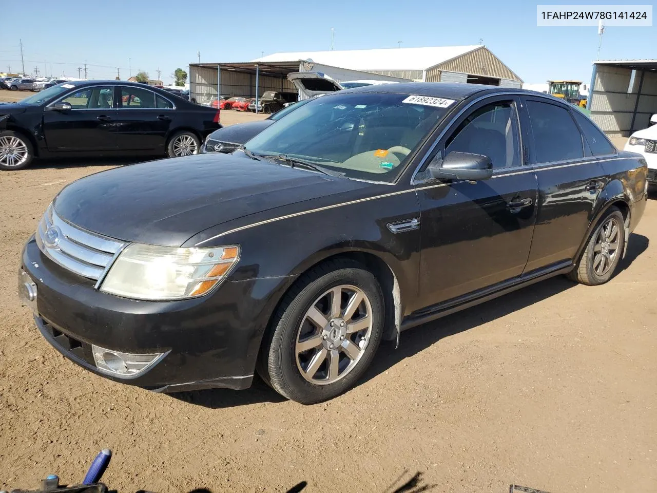 2008 Ford Taurus Sel VIN: 1FAHP24W78G141424 Lot: 61892324