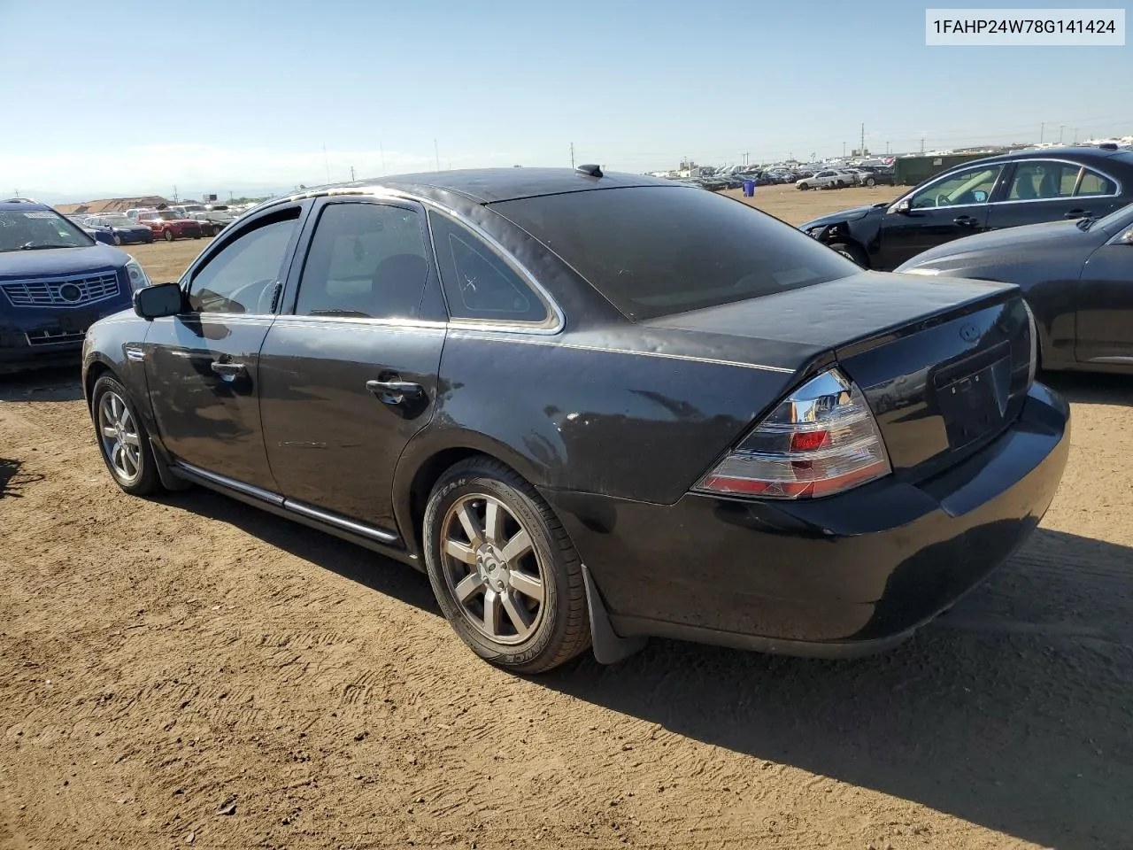 2008 Ford Taurus Sel VIN: 1FAHP24W78G141424 Lot: 61892324