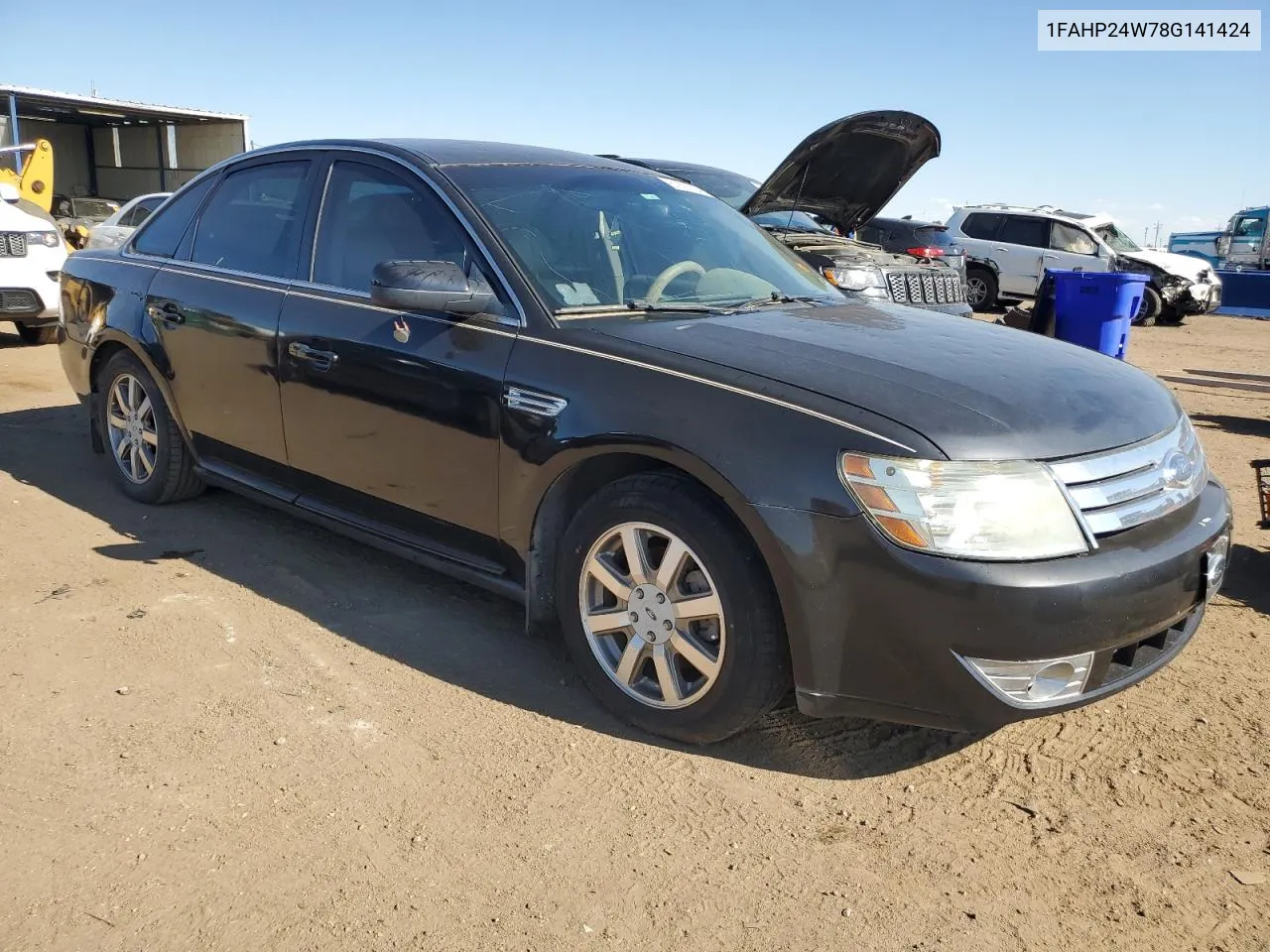 2008 Ford Taurus Sel VIN: 1FAHP24W78G141424 Lot: 61892324