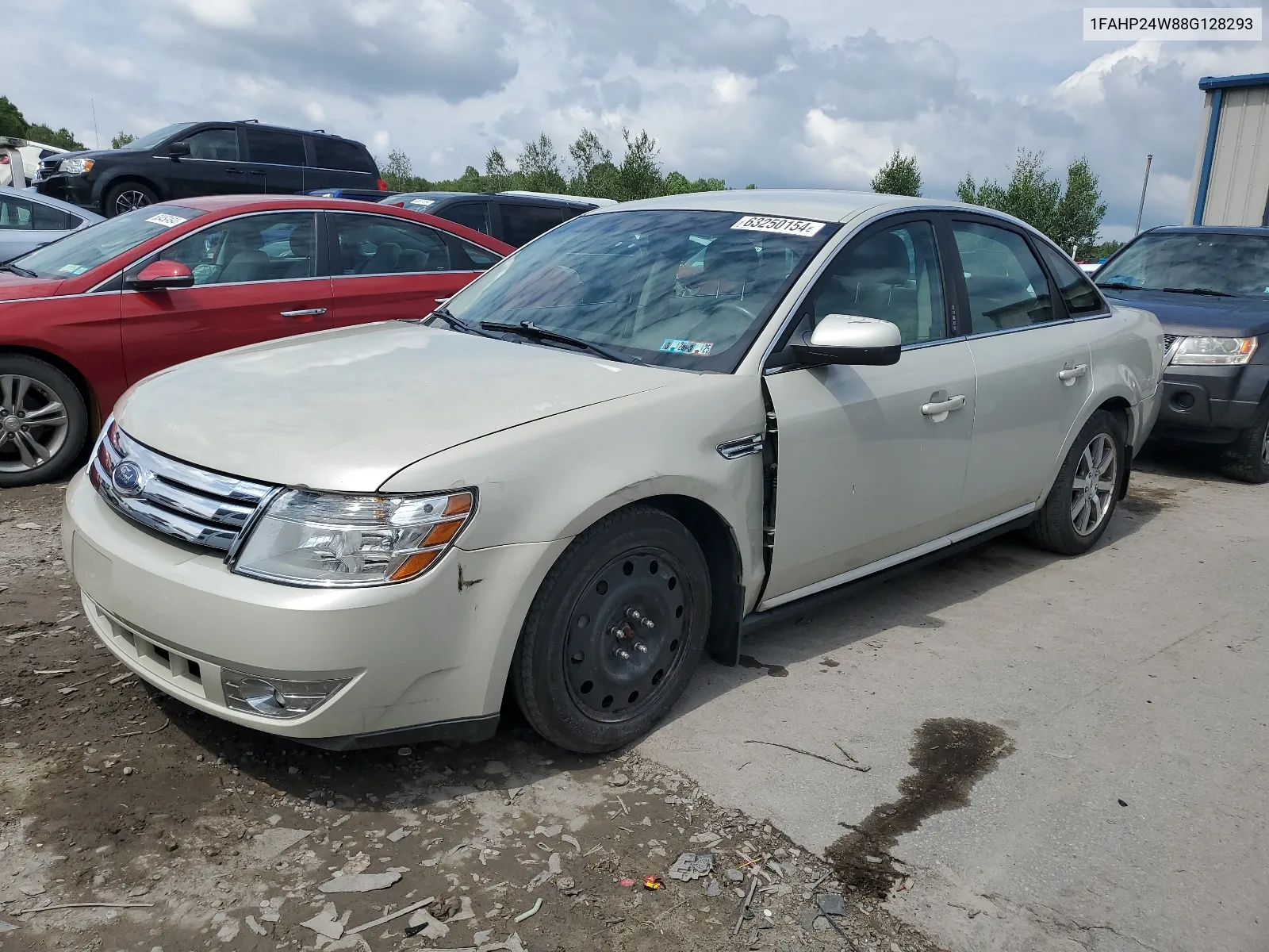 2008 Ford Taurus Sel VIN: 1FAHP24W88G128293 Lot: 63250154