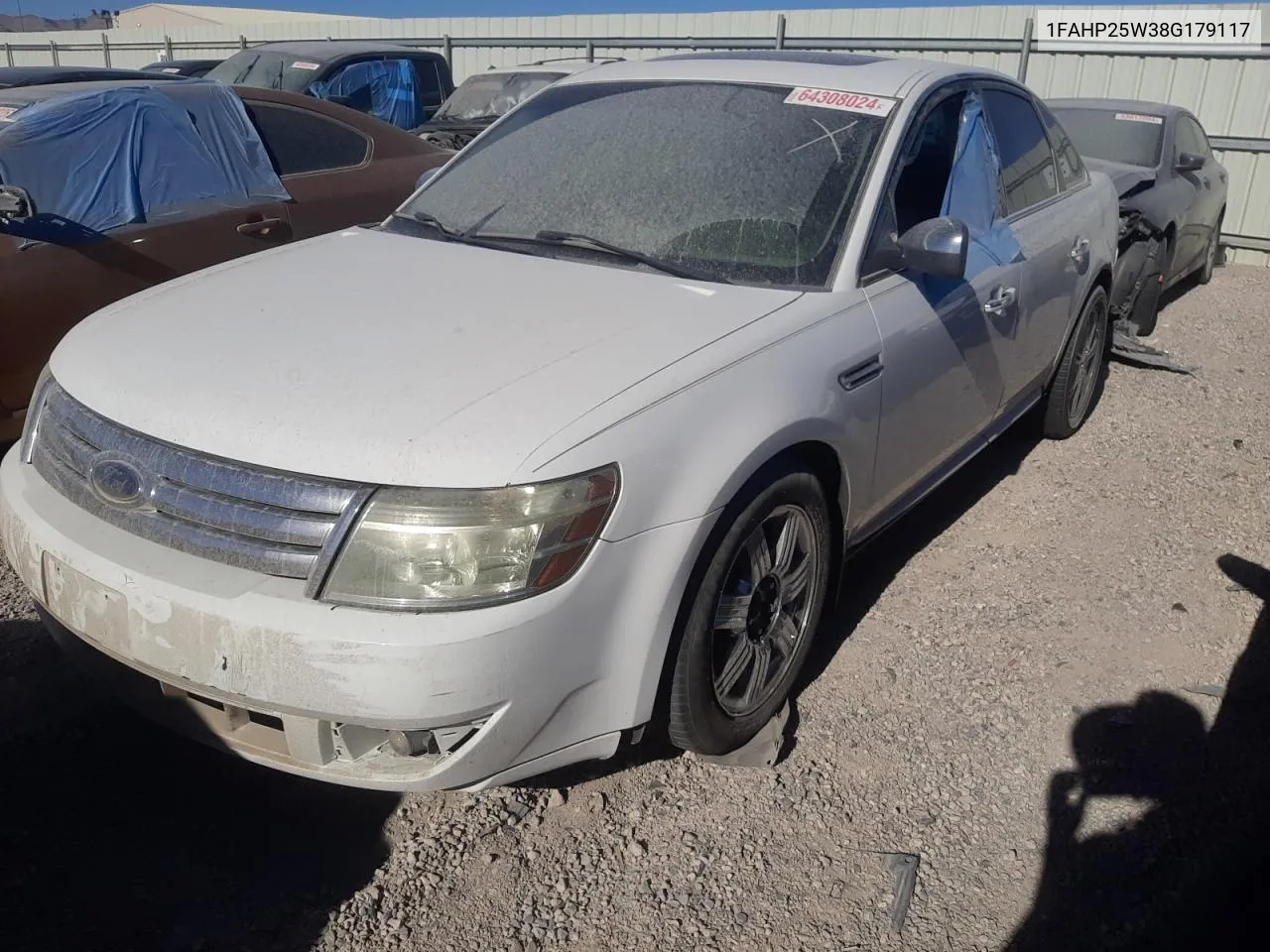 2008 Ford Taurus Limited VIN: 1FAHP25W38G179117 Lot: 64308024